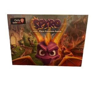New Spyro 1000 Piece Puzzle Gamestop Exclusive Sealed! USAopoly Reignited